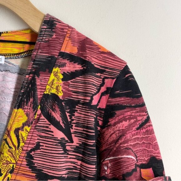 Zara Hawaiian Sunset Printed Jumpsuit Romper size S - Picture 3 of 11